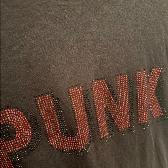 Zadig & Voltaire Black Skinny 3D Punk Rhinestone TShirt - Picture 3 of 6